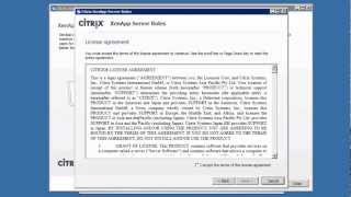 Citrix XenApp 65 Lesson 2 Installing the first XenApp server into the farm [upl. by Antsirhc126]