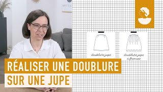 Comment patronner et coudre une doublure sur une jupe  avec Christine Charles de Rêve à Soie [upl. by Felita]