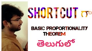 Basic proportionally theorem Thales theorem Geometrymath similar trianglesclass10BPT in Telugu [upl. by Pelage]