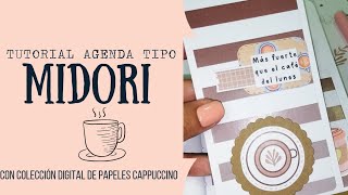 Como hacer una agenda tipo MIDORI  Tutorial Scrapbook Midori Travelers Notebook [upl. by Codi]