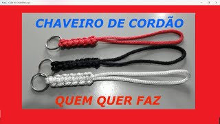 COMO FAZER CHAVEIRO DE CORDÃO [upl. by Jahncke]