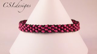 Small checkerboard kumihimo braid [upl. by Leventhal]