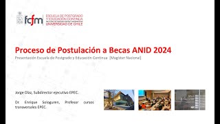 2do Taller Postulación Beca Magíster ANID 2024 [upl. by Anirdnajela]