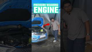 Pressure Washing The Engine 💦shorts carcare detailing cleaning hindi informative cars24india [upl. by Wawro]