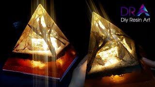 Super Easy To Do the epoxy resin art lamp  RESIN ART [upl. by Yrrep]