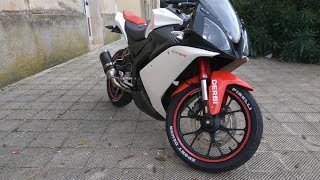 Derbi GPR 125 4T 4V w Giannelli Exhaust WalkaroundSound [upl. by Amanda251]