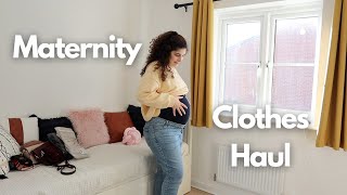 Maternity Try on Clothes Haul UK 2024 [upl. by Kraul]