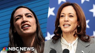 AOC endorses Harris as Democratic nominee [upl. by Ahsienal]