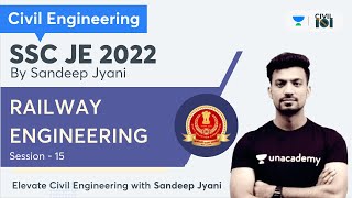 RAILWAY ENGINEERING  SSC JE 2022  CIVIL ENGINEERING  Sandeep Jyani [upl. by Naujat561]