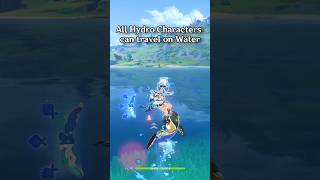 All Hydro Characters Can Travel On Water Except genshinimpact natlan mualani [upl. by Rahman]