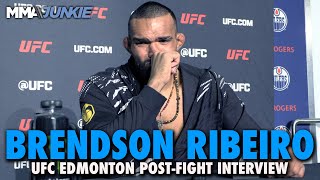 Brendson Ribeiro Felt No Terror No Pressure Despite Facing 03 Octagon Start  UFC Edmonton [upl. by O'Neill25]