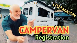 Campervan LTO Registration  LTO Tagaytay  L300 Campervan  FilAmstagram  Vanlife Philippines [upl. by Kerianne]