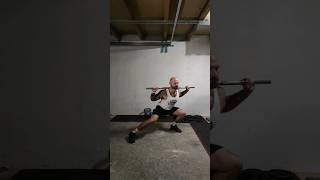 Fente latérale barre barbell lateral lunge [upl. by Ecenaj]