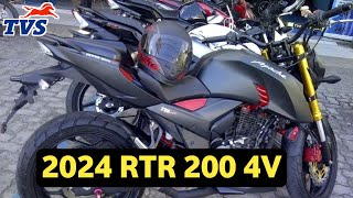 2024 TVS Apache RTR 200 4v New Model 🔥 USD Fork Launch Date in india 💥 RTR 2004V [upl. by Coad]