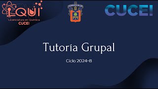 Tutoría Grupal LQUI  24B  Junio 01 2024 [upl. by Melliw]