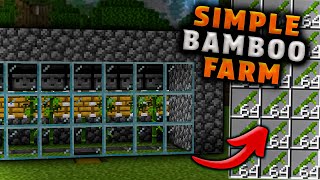 Easy 120 Bamboo Farm for Minecraft Bedrock MCPE [upl. by Enieledam]