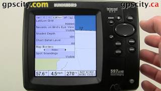 The Chart Setup Menu in a Humminbird 597 ciHD with GPS City [upl. by Ivana909]