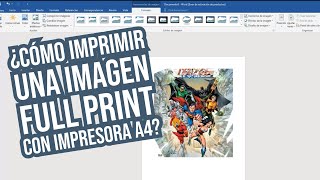 ¿Cómo imprimir imagenes full print con impresora A4 [upl. by Arhez]