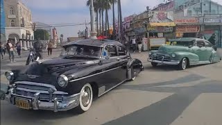 Classic cars came into Venice Beach today with the band WAR PLEASE SUBSCRIBE 😁 [upl. by Nomrej]