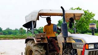 New tractor Swaraj work testing video  new tractor Eicher video  new tractor mahindratractor [upl. by Annaehs]