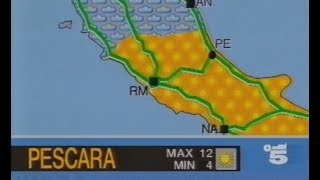 Canale 5  Rubrica quotMeteo5quot Tg5 Prima Pagina  20 Dicembre 1995 720p50HD [upl. by Nedrud532]