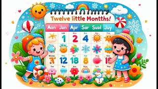 Twelve Months Song  Learn the Months of the Year with Fun amp Music 🎶🌟 Kids Toons [upl. by Montague108]