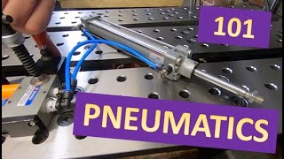 Pneumatics 101  Cylinders Valves Fittings Tubing  Demonstrations [upl. by Latisha850]