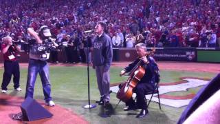 World Series Game 4 National Anthem [upl. by Eidde]