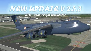 RFS NEW UPDATE V 253  New aircraft LOCKHEED C5B GALAXY  RFS  Real Flight Simulator [upl. by Idrahs]