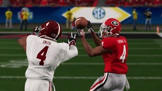 Alabama vs Georgia 2018 SEC Championship Game NCAA College Football 121 [upl. by Prudy391]