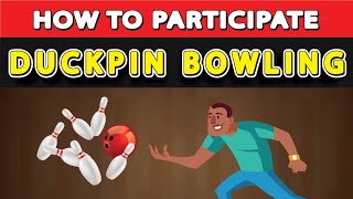 How To Play Duckpin Bowling a modified variant of regular Bowling Sport that involves 10 pins [upl. by Duthie]