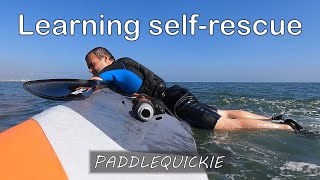 Adapting surfski remount technique for an inflatable kayak [upl. by Newol674]