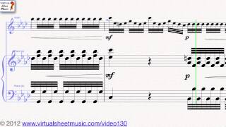 Antonio Vivaldis Concerto quotWinterquot from Four Seasons Allegro non molto sheet music  Video Score [upl. by Mallon]