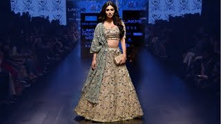 Mouni Roy Walks For Payal Singhal  SpringSummer 2019  Lakme Fashion Week [upl. by Darrow]