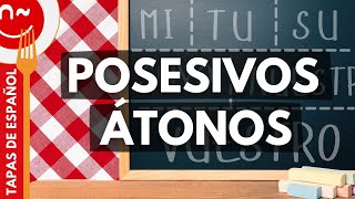 Los posesivos átonos  Possessive Pronouns in Spanish 12 [upl. by Aikkan225]