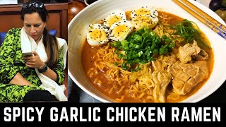 Easy Spicy Garlic Chicken Ramen [upl. by Cade]