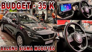 Maruti Baleno Sigma Modified Under 35K 🔥 Baleno Modified ✅ Baleno Modification ✅ New Baleno 2024 ✅ [upl. by West253]