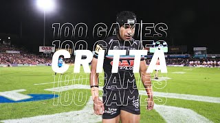 Stephen Crichton  100 NRL Games Highlights [upl. by Suiradel]