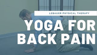 Yoga Sequence to Fix Back Pain Sciatica Herniated or Slipped Disc  LeBauerPT Greensboro NC [upl. by Anawad514]