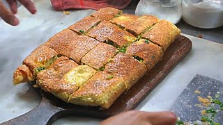 Indonesian Street Food  Minced Beef and Egg Martabak [upl. by Steinberg]