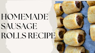 Homemade sausage rolls recipe [upl. by Annil]