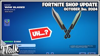 IS THIS SUPPOSED TO BE BACK Fortnite Item Shop October 3rd 2024 Fortnite Chapter 5 [upl. by Kloman]