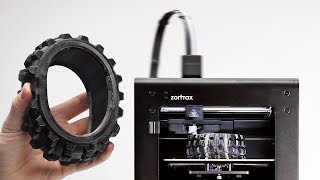 Timelapse of 3D Printing a Prototype Tire on Zortrax M200 Plus 3D Printer [upl. by Anelat]