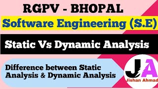 Difference Between Static Analysis amp Dynamic Analysis  Software Engineering [upl. by Panthia41]