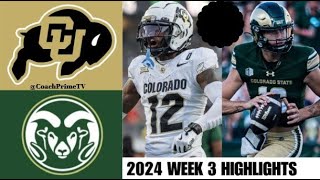 Colorado vs Colorado State Full Highlights 91424 [upl. by Butch]