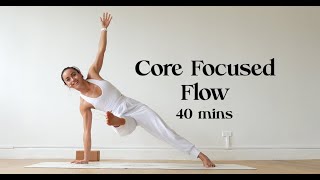 Core Focused Flow  Yoga with Katrina [upl. by Kcirdla]