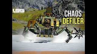 Space Engineers  Chaos Defiler Warhammer 40k Build [upl. by Pomcroy]