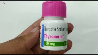 Thyronorm 150 mcg Tablet  Thyroxine sodium 150 mcg tablet uses  Thyronorm 150 mg tablet uses Hindi [upl. by Sibilla728]