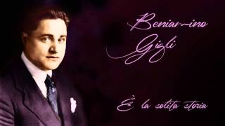 Beniamino Gigli  E la solita storia  with subtitle [upl. by Gnil404]