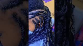 Boho box braids  make s her look s like princess 🥰 [upl. by Earased]